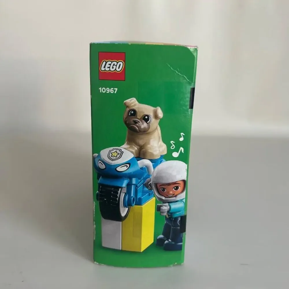 LEGO Duplo 10967 Police Motorcycle Lost Dog Building Toy Set with Figure New